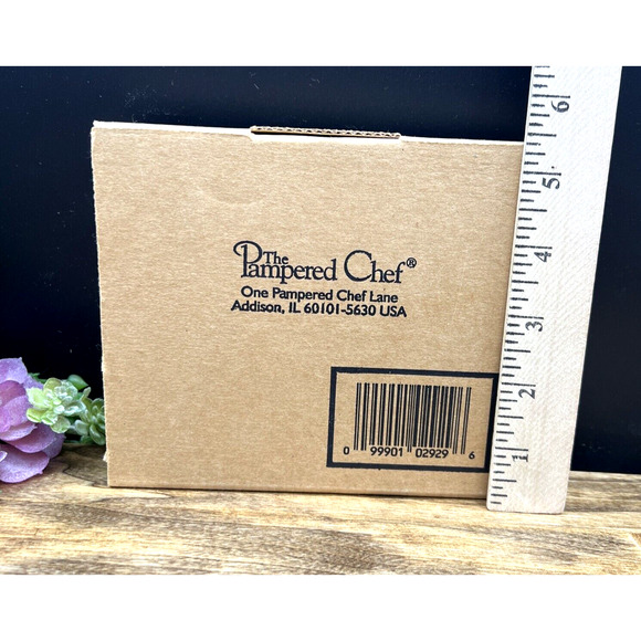 Pampered Chef Cookie Mold Spring Wreath Stoneware Limited Edition 2003 New - Picture 3 of 4